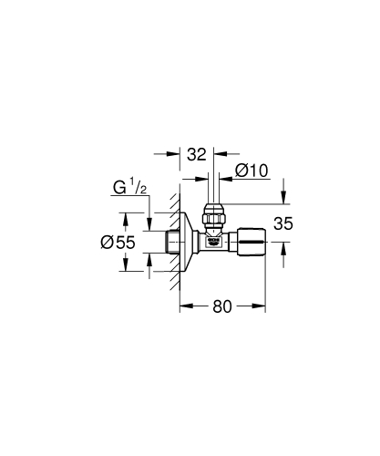 Grohe Ara Musluk Filtreli 1/2"x3/8" Mat Siyah - 22074KF0 - 2