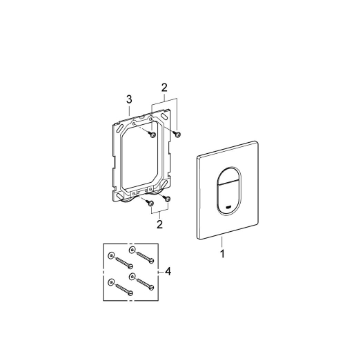 Grohe Arena Cosmopolitan Kumanda Paneli - 38844KV0 - Thumbnail