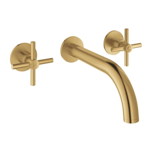 Grohe Atrio 3 Delikli Duvardan Lavabo Bataryası M-Boyut Br. Cool Sunrise – 20661GN0 - Thumbnail
