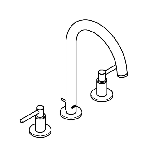 Grohe Atrio 3 Delikli Lavabo Bataryası 1/2 M-Boyut Warm Sunset - 20009DA3 - Thumbnail