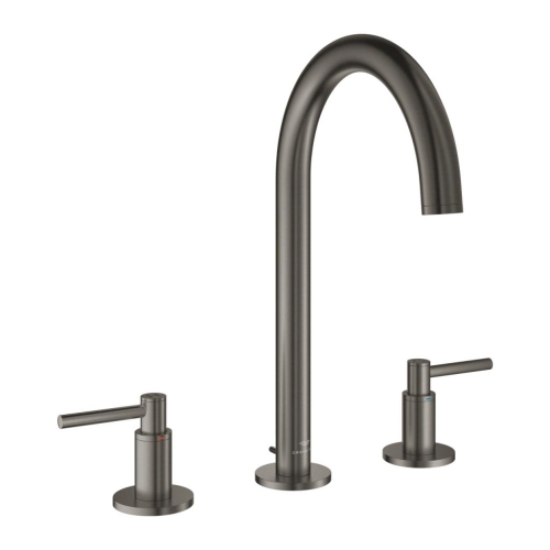 Grohe Atrio 3 Delikli Lavabo Bataryası L-Boyut Brushed Hard Graphite – 20649AL0 - Thumbnail