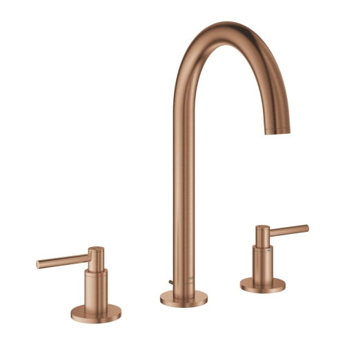 Grohe Atrio 3 Delikli Lavabo Bataryası L-Boyut Brushed Warm Sunset – 20649DL0 - Thumbnail
