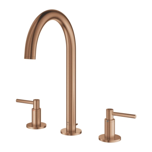 Grohe Atrio 3 Delikli Lavabo Bataryası L-Boyut Brushed Warm Sunset – 20649DL0 - Thumbnail