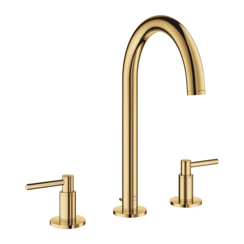 Grohe Atrio 3 Delikli Lavabo Bataryası L-Boyut Cool Sunrise - 20649GL0