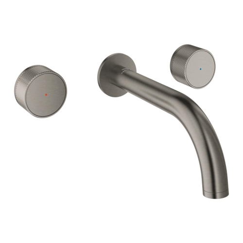 Grohe Atrio Private Collection 3 Delikli Duvardan Lavabo Bataryası M Boyut Brushed Hard Graphite - 20589AL0 - Thumbnail