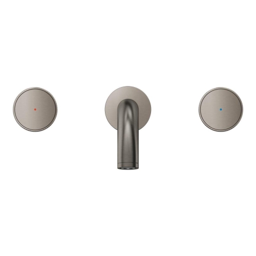Grohe Atrio Private Collection 3 Delikli Duvardan Lavabo Bataryası M Boyut Brushed Hard Graphite - 20589AL0 - Thumbnail