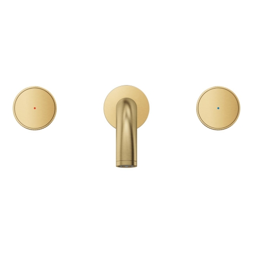 Grohe Atrio Private Collection 3 Delikli Duvardan Lavabo Bataryası M Boyut Brushed Cool Sunrise – 20589GN0 - Thumbnail