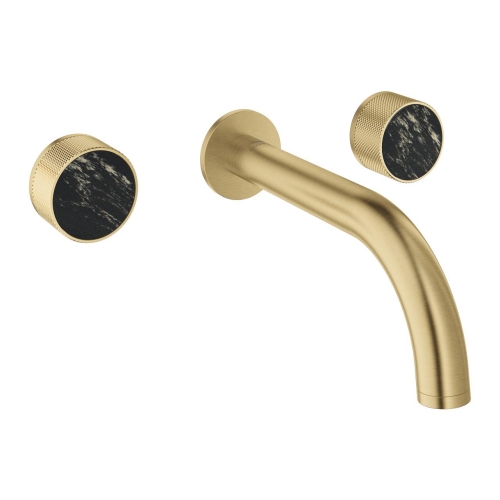 Grohe Atrio Private Collection 3 Delikli Duvardan Lavabo Bataryası M Boyut Brushed Cool Sunrise – 20589GN0 - Thumbnail