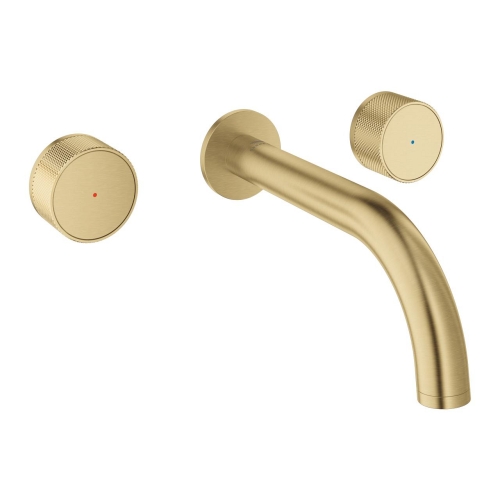 Grohe - Grohe Atrio Private Collection 3 Delikli Duvardan Lavabo Bataryası M Boyut Brushed Cool Sunrise – 20589GN0