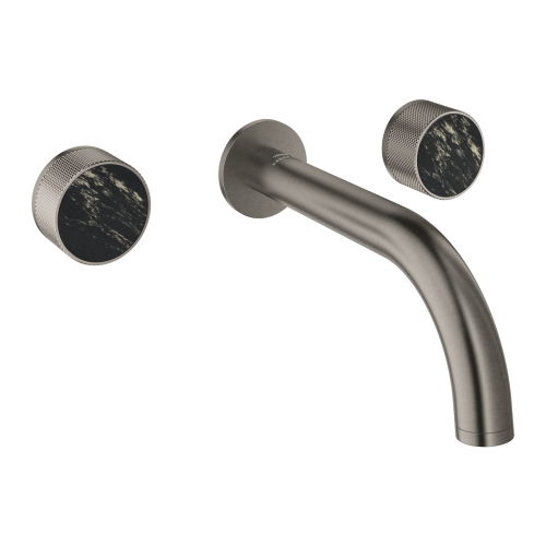 Grohe Atrio Private Collection 3 Delikli Duvardan Lavabo Bataryası M Boyut Brushed Hard Graphite – 20589AL0 - Thumbnail
