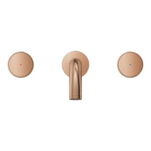 Grohe Atrio Private Collection 3 Delikli Duvardan Lavabo Bataryası M Boyut Brushed Warm Sunset – 20589DL0 - 3
