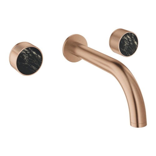 Grohe Atrio Private Collection 3 Delikli Duvardan Lavabo Bataryası M Boyut Brushed Warm Sunset – 20589DL0 - Thumbnail