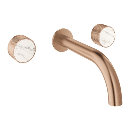 Grohe Atrio Private Collection 3 Delikli Duvardan Lavabo Bataryası M Boyut Brushed Warm Sunset – 20589DL0 - Thumbnail