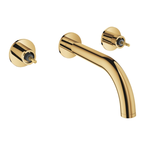 GROHE - Grohe Atrio Private Collection 3 Delikli Duvardan Lavabo Bataryası M Boyut Cool Sunrise - 20587GL0