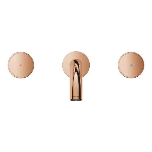 Grohe Atrio Private Collection 3 Delikli Duvardan Lavabo Bataryası M Boyut Warm Sunset - 20589DA0 - 3