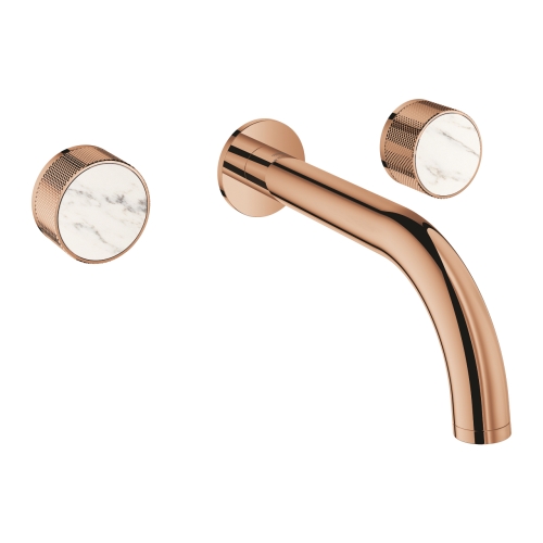 Grohe Atrio Private Collection 3 Delikli Duvardan Lavabo Bataryası M Boyut Warm Sunset - 20589DA0 - 6