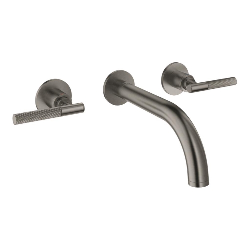 Grohe Atrio Private Collection 3 Delikli Duvardan Lavabo Bataryası M–Boyut Brushed Hard Graphite – 20587AL0 - 3