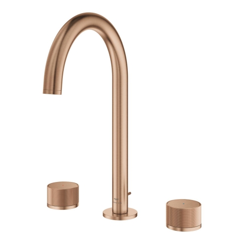 Grohe Atrio Private Collection 3 Delikli Lavabo Bataryası L Boyut Brushed Warm Sunset – 20595DL0 - Thumbnail