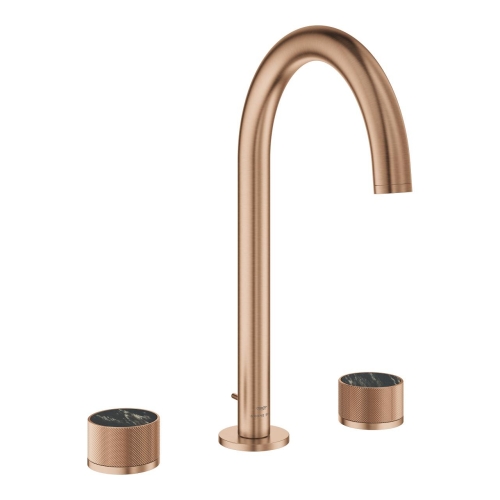 Grohe Atrio Private Collection 3 Delikli Lavabo Bataryası L Boyut Brushed Warm Sunset – 20595DL0 - Thumbnail