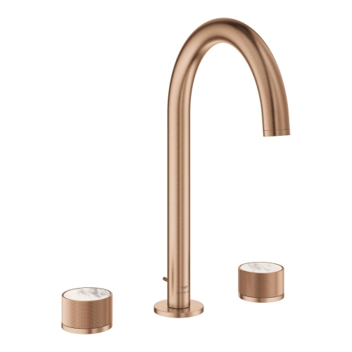 Grohe Atrio Private Collection 3 Delikli Lavabo Bataryası L Boyut Brushed Warm Sunset – 20595DL0 - Thumbnail