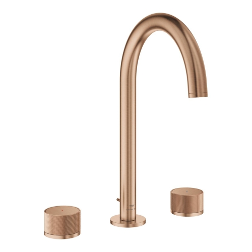 GROHE - Grohe Atrio Private Collection 3 Delikli Lavabo Bataryası L Boyut Brushed Warm Sunset – 20595DL0
