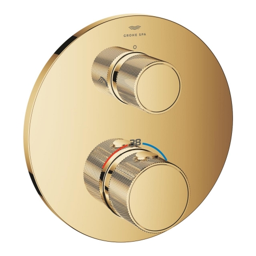 Grohe Atrio Private Collection Termostatik Banyo/Duş Bataryası 2 Çıkışlı Divertörlü Cool Sunrise - 24396GL0 - Thumbnail