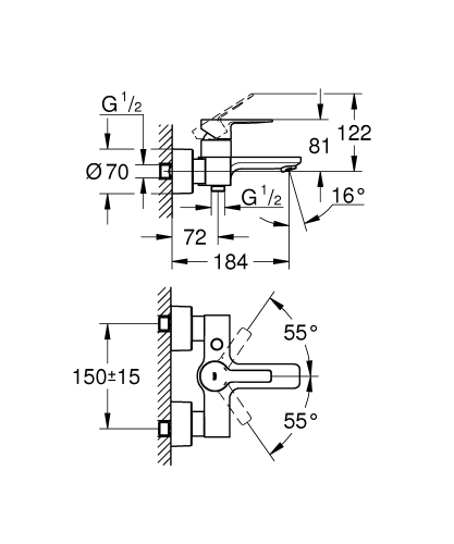 Grohe Banyo Bataryası Lineare Super Steel - 33849DC1 - 8
