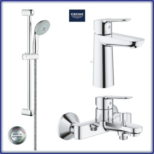 Grohe Banyo ve Lavabo Batarya Seti BauEdge 3 parça - Thumbnail