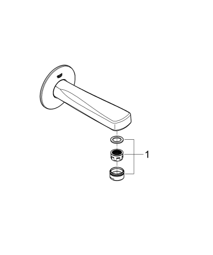 Grohe Bau Contemporary Çıkış Ucu - 13252000 - Thumbnail