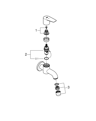 Grohe Bau Edge Musluk - 20238001 - Thumbnail