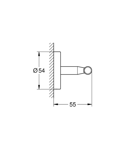 Grohe Baucosmopolitan Havlu/Bornoz Askılığı 40461001 - Thumbnail