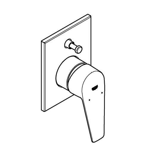 Grohe Bauedge Tek Kumandalı Banyo Bataryası - 29353001 - 3