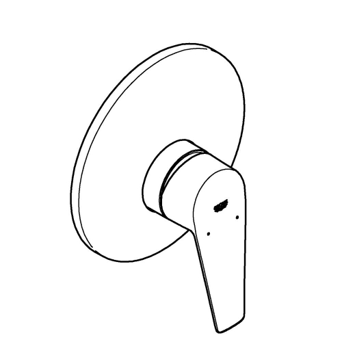 Grohe Bauedge Tek Kumandalı Duş Bataryası - 29078001 - Thumbnail