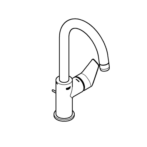 Grohe Bauedge Tek Kumandalı Lavabo Bataryası 1/2"
L-Boyut - 23760001 - 2