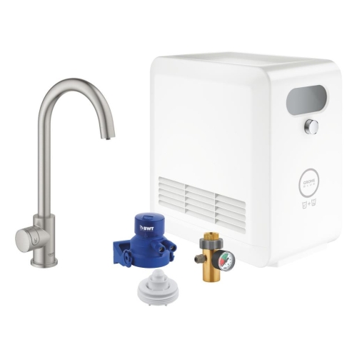 Grohe Blue Professional Arıtmalı İçme Suyu ve Soda Yapan Batarya Super Steel - 31302DC2 - 3