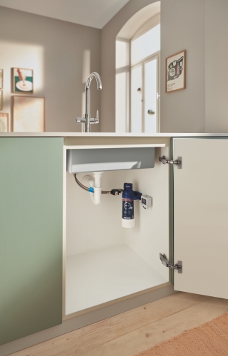 GROHE Blue Pure BauCurve Arıtma Filtreli Eviye Bataryası Krom – 30582000 - Thumbnail