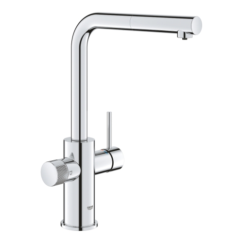 Grohe Blue Pure Minta Arıtma Takılan Spiralli Eviye Bataryası Krom - 30590000 - Thumbnail