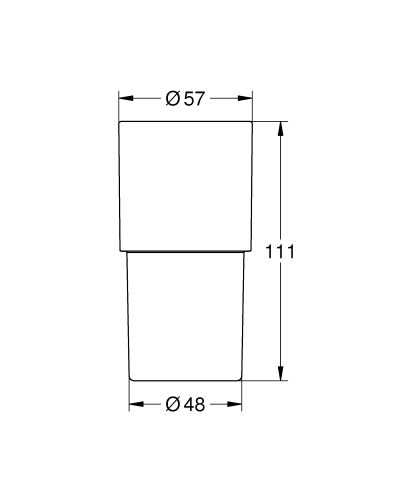 Grohe Cam Fırçalık Tutacak Hariç 40254003 - Thumbnail