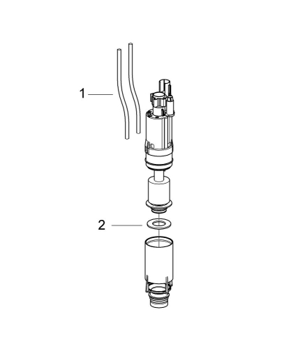 Grohe Çift yıkamalı boşaltma valfi A V1 - 42253000 - Thumbnail