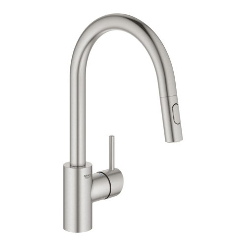 Grohe Eviye Bataryası Spiralli 2 Fonk Concetto Super Steel -31483DC2 - Thumbnail