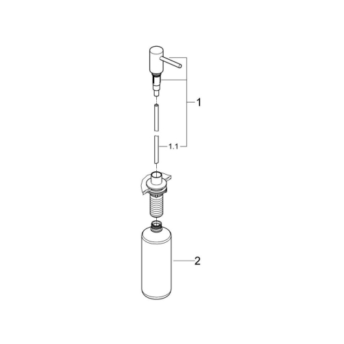 Grohe Cosmopolitan Sıvı Sabunluk Brushed Cool Sunrise - 40535GN0 - 2