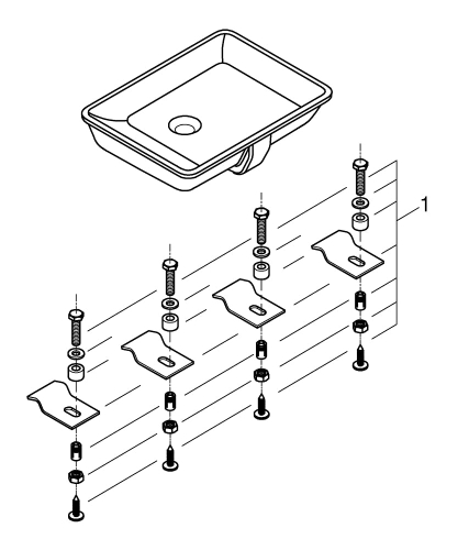 Grohe Cube Ceramic Under-Counter Wash Basin 50 - 3948000H - Thumbnail