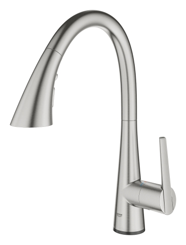 Grohe Dokunmatik Touch Eviye Bataryası Zedra SuperSteel - 30219DC2 - 12