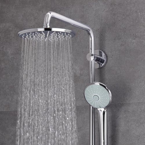 Grohe Duş Batarya Seti Termostatik Tepe + El Duşlu Krom- 27964000 - 2
