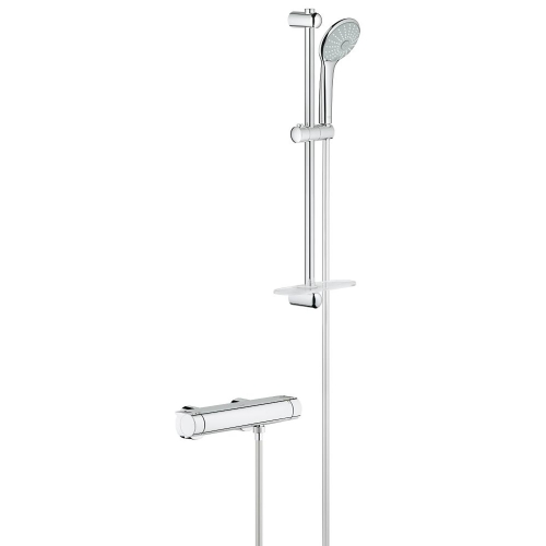Grohe Duş Bataryası Termostastatik, Duş Setli Krom - 34195001 - Thumbnail