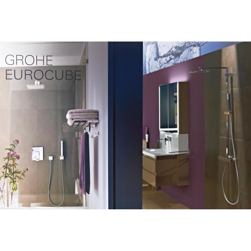 Grohe El Duş ve Askı Seti Euphoria Cube Krom - 27703000 - Thumbnail