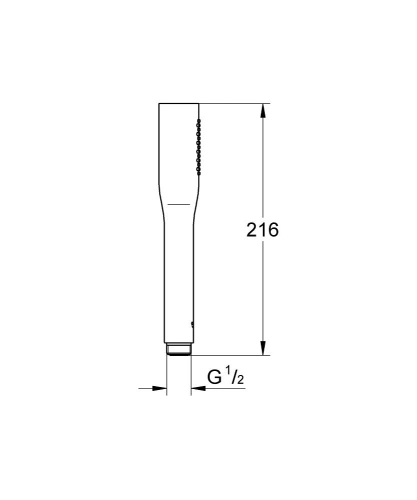 Grohe El Duşu 1 Akışlı Euphoria Hard Graphite - 27400A00 - Thumbnail