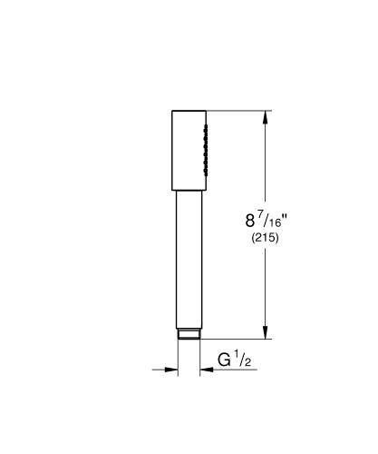 Grohe El Duşu 1 Akışlı Sena Stick Cool Sunrise - 26465GL0 - Thumbnail
