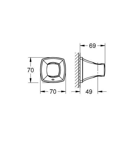 Grohe El Duşu Askısı Grandera Krom/Altın – 26896IG0 - Thumbnail