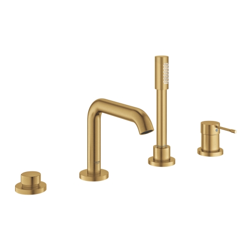 Grohe Essence 4 Delikli Küvet Bataryası Brushed Cool Sunrise - 25251GN1 - Thumbnail